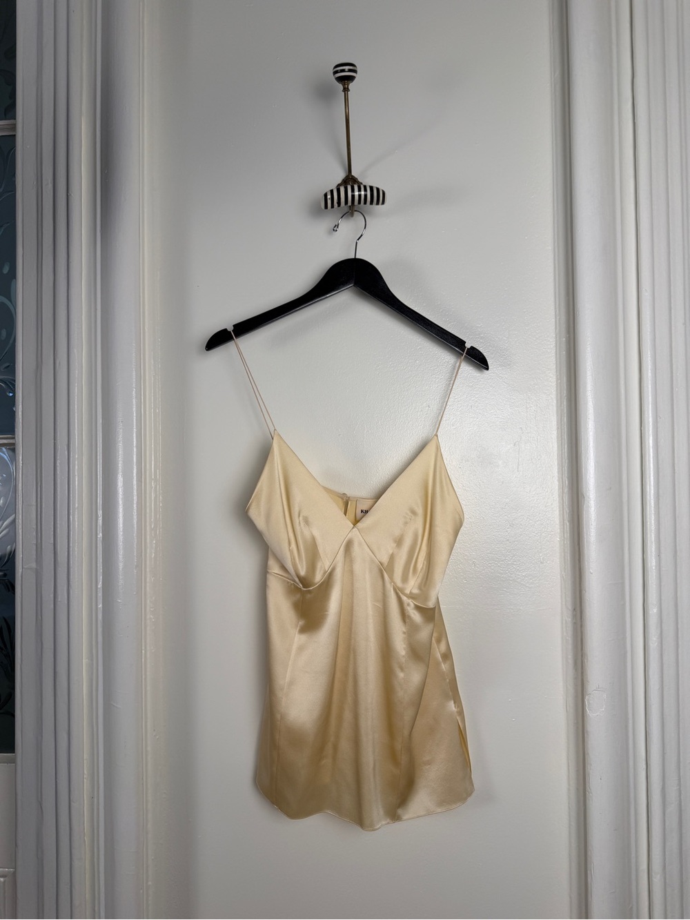 Khaite Silk Cream Spaghetti Strap Camisole Top New w/ Tags